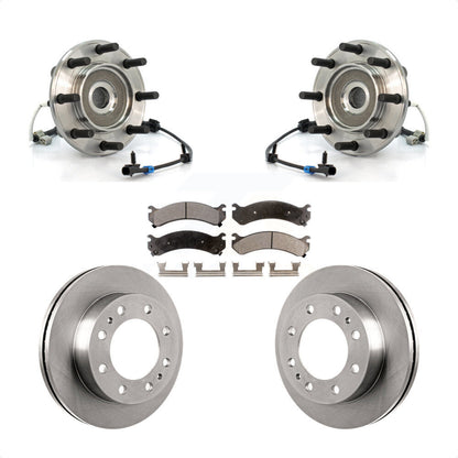 Kit de Rotor et plaquettes de frein, roulement de moyeu avant, pour GMC Sierra 3500 Chevrolet Silverad