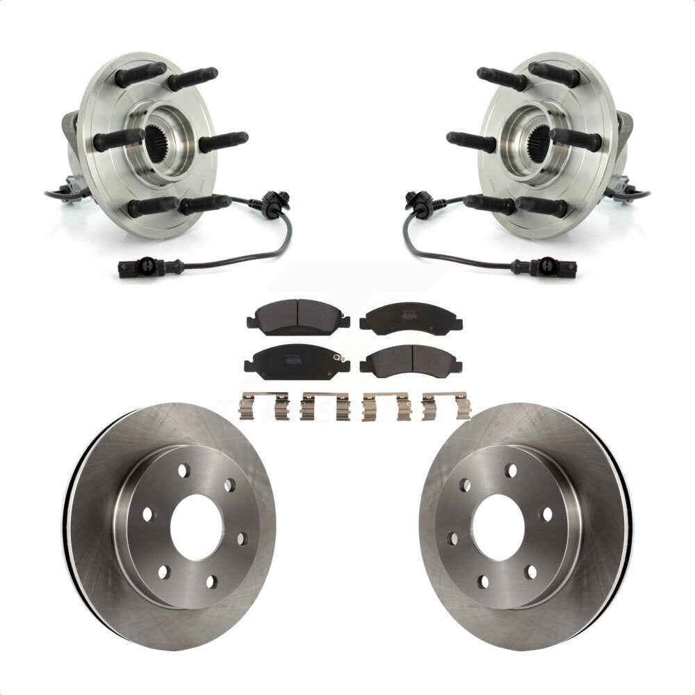 Ensemble de roulements de moyeu avant, Rotors et plaquettes de frein à disque pour GMC Sierra 1500