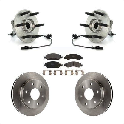 Ensemble de roulements de moyeu avant, Rotors et plaquettes de frein à disque pour GMC Sierra 1500