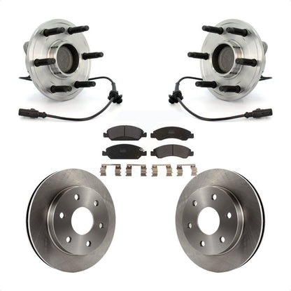 Ensemble de roulements de moyeu avant, Rotors et plaquettes de frein à disque pour GMC Sierra 1500