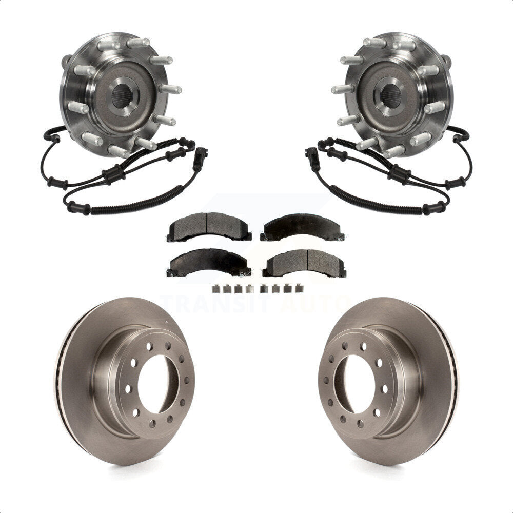 Ensemble de roulement de moyeu avant, Rotor de frein à disque et Kit de plaquettes pour Ram Dodge 4500 550