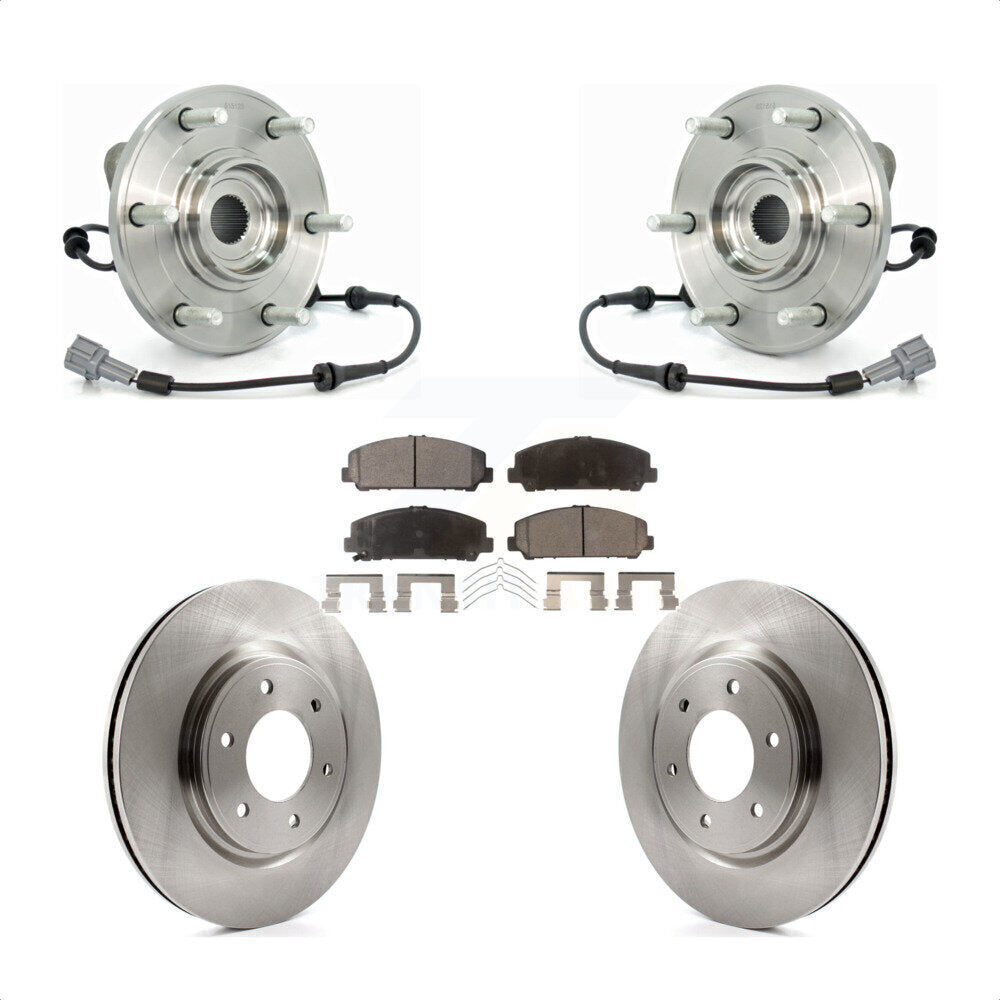 Kit de plaquettes de Rotor de frein à disque, roulement de moyeu avant, pour Nissan TITAN Armada INFINITI QX5