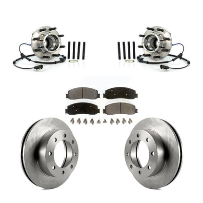 Kit de rotor et de plaquettes de frein avec roulement de moyeu avant, pour Ford F-350 Super Duty F-250 4W 2012