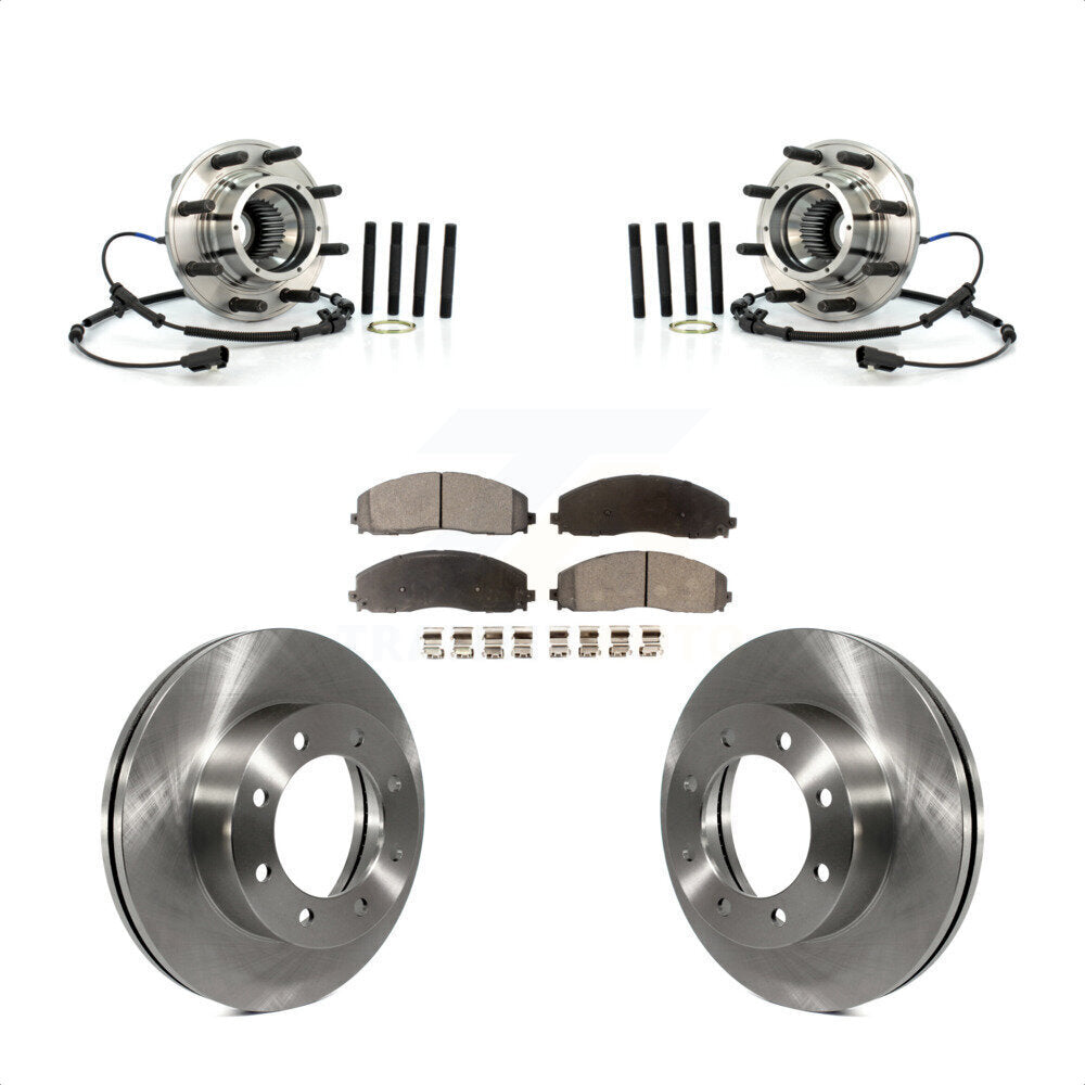 Kit de Rotor et de plaquettes de frein à disque, roulement de moyeu avant, pour Ford F-250 Super Duty F-350 4W