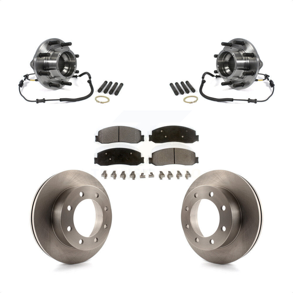 Kit de Rotor et plaquettes de frein à disque, roulement de moyeu avant, pour Ford F-350 Super Duty 4W 2011