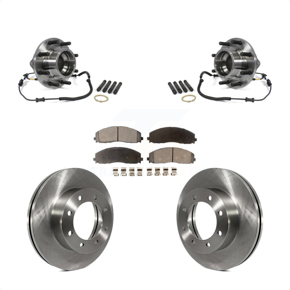 Kit de Rotor et plaquettes de frein à disque, roulement de moyeu avant, pour Ford F-350 Super Duty 4W 2014