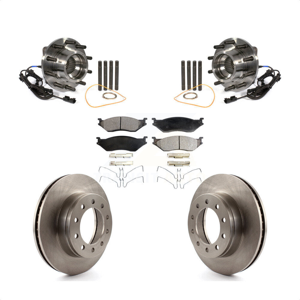 Kit de plaquettes de Rotor de frein à disque, roulement de moyeu avant, pour Ford F-450 Super Duty F-550 4 X