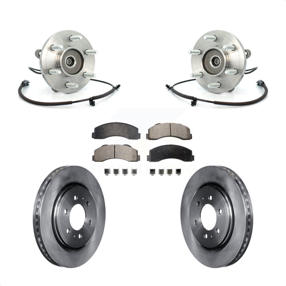 Kit de plaquettes de Rotor de frein, ensemble de roulements de moyeu avant, pour Ford F-150 Expedition Lincol