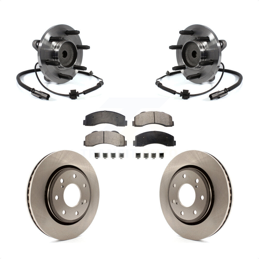 Kit de plaquettes de Rotor de frein, roulement de moyeu avant, pour Ford F-150 RWD 11-14, avec roue à 7 écrous