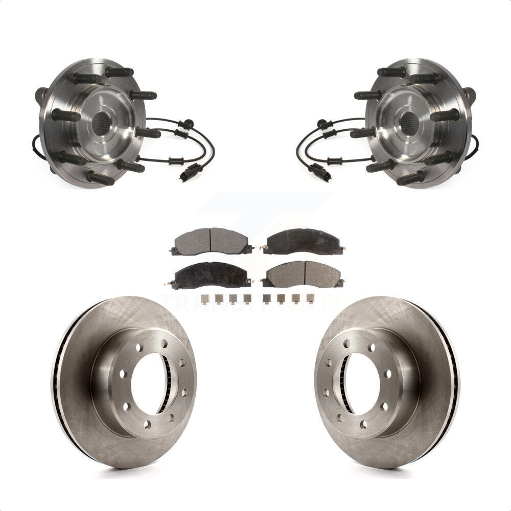Ensemble de roulements de moyeu avant, Rotors et plaquettes de frein à disque pour Ram 3500 2500