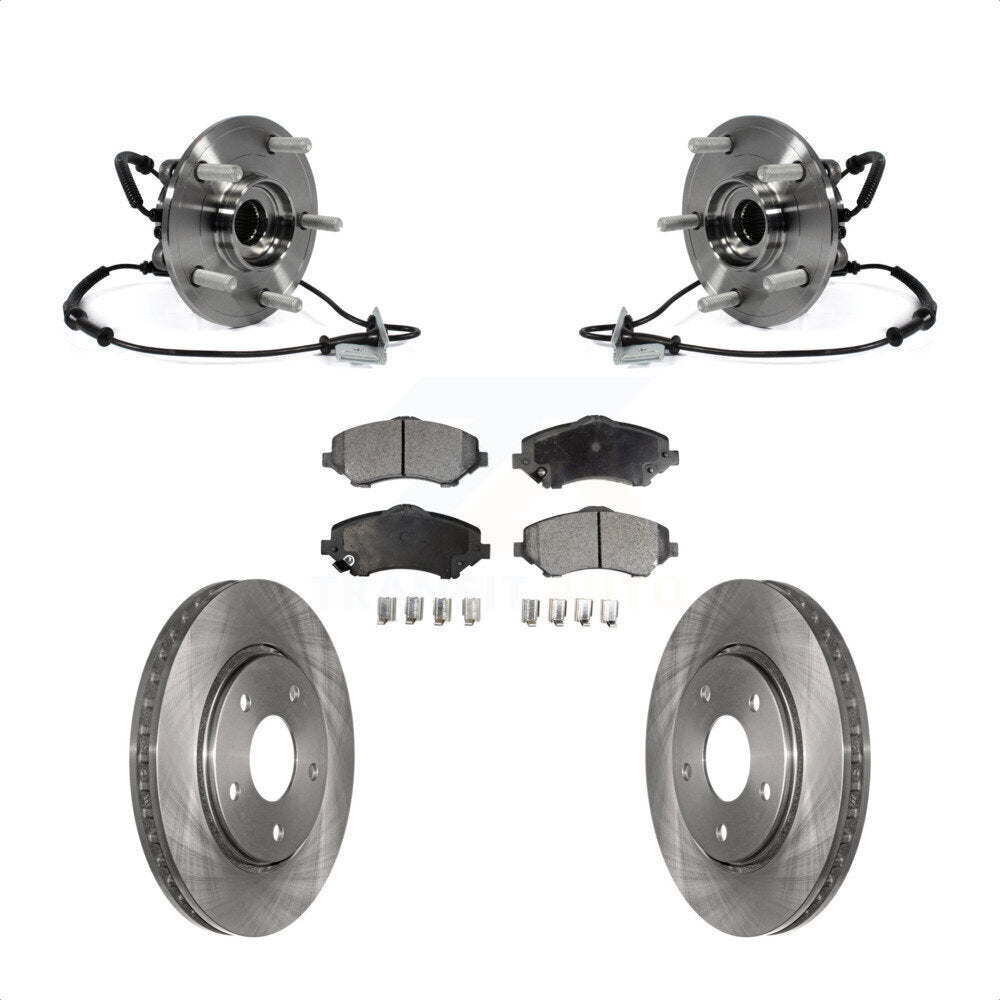 Kit de Rotor et plaquettes de frein, roulement de moyeu avant, pour Dodge Grand Caravan Chrysler Town