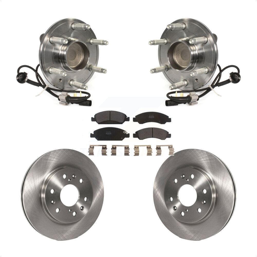 Kit de plaquettes de Rotor de frein, roulement de moyeu avant, pour GMC Sierra 1500 Chevrolet Silverado X