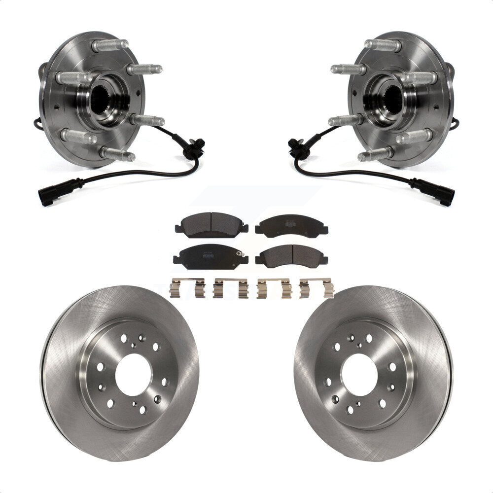 Kit de plaquettes de Rotor de frein, roulement de moyeu avant, pour GMC Sierra 1500 Chevrolet Silverado X