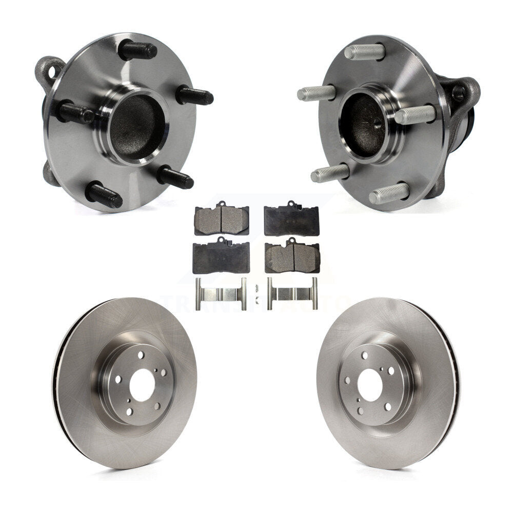 Kit de Rotor et de plaquettes de frein, roulement de moyeu avant (5 pièces) pour Lexus IS350 GS350 GS450h GS46