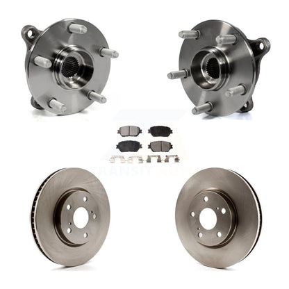 Ensemble de roulement de moyeu avant, Rotor de frein et Kit de plaquettes (5 pièces) pour Lexus IS250 GS300 AW