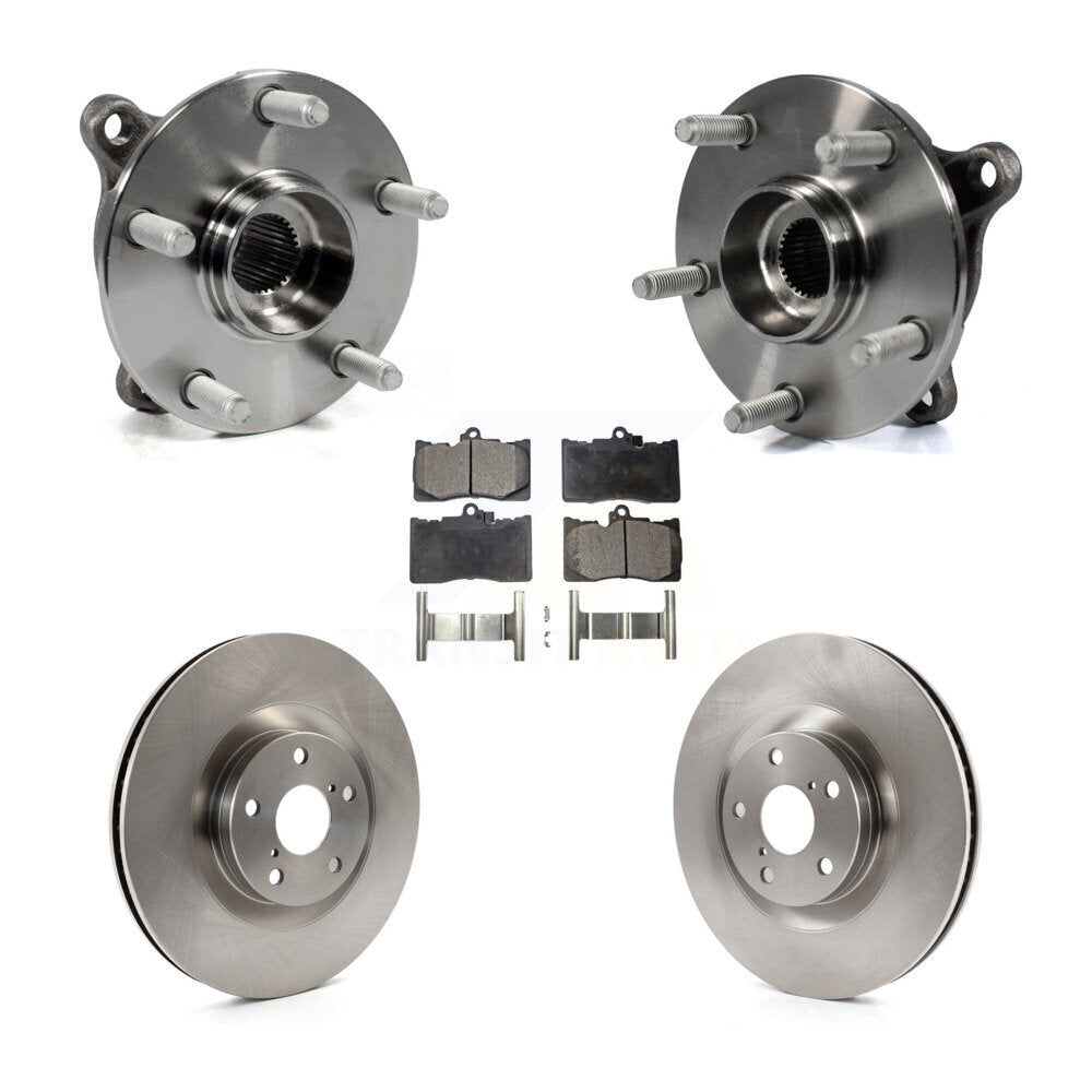 Kit de Rotor et plaquettes de frein, roulement de moyeu avant (5 pièces) pour Lexus IS300 IS350 GS350 RC35
