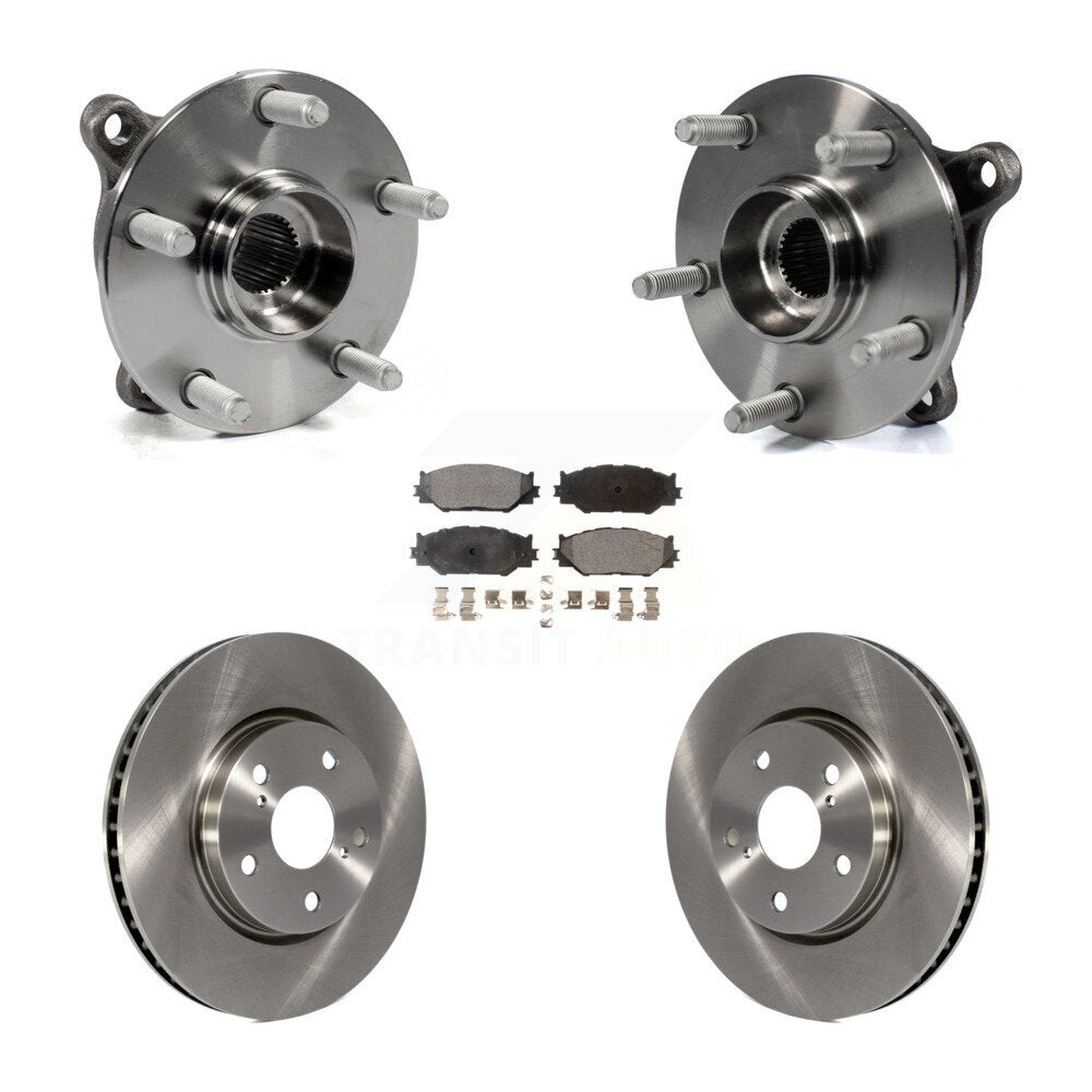 Ensemble de roulements de moyeu avant, Rotors et plaquettes de frein à disque pour Lexus IS250 AWD