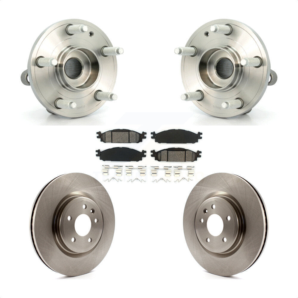 Kit de rotors et plaquettes de frein à disque, ensemble de roulements de moyeu avant pour Ford Explorer