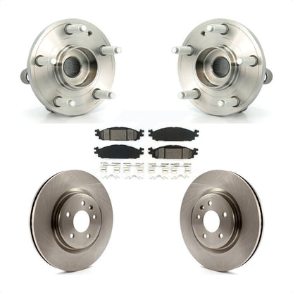 Kit de rotors et plaquettes de frein à disque, ensemble de roulements de moyeu avant pour Ford Explorer