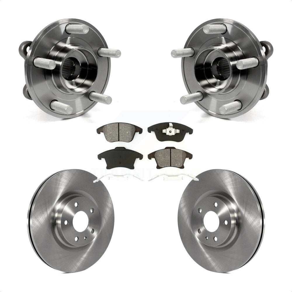Kit de plaquettes de Rotor de frein à disque, ensemble de roulements de moyeu avant, pour Ford Fusion Lincoln MK