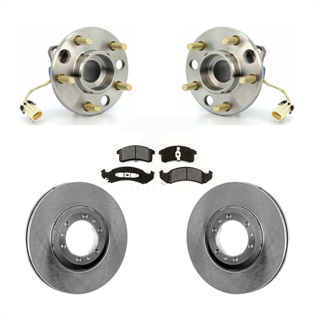 Kit de Rotor et de plaquettes de frein, roulement de moyeu avant, pour Buick LeSabre Oldsmobile Cadillac 8