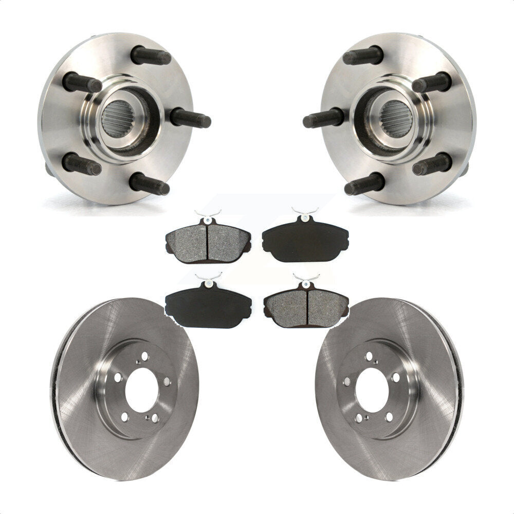 Ensemble de roulements de moyeu avant, Rotors et plaquettes de frein à disque, Kit pour Ford Taurus