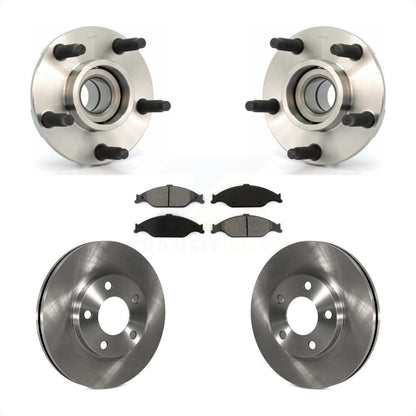 Kit de rotors et plaquettes de frein à disque, ensemble de roulements de moyeu avant pour Ford Mustang