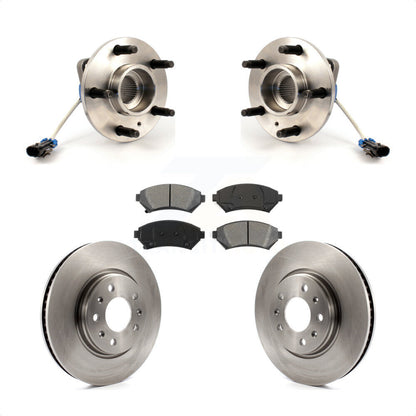 Ensemble de roulement de moyeu avant, Rotor de frein à disque et Kit de plaquettes pour Cadillac Sevil 2003