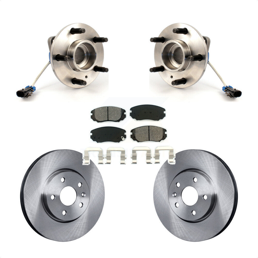 Ensemble de roulements de moyeu avant, Rotors et plaquettes de frein à disque, Kit pour Buick Allure 2010