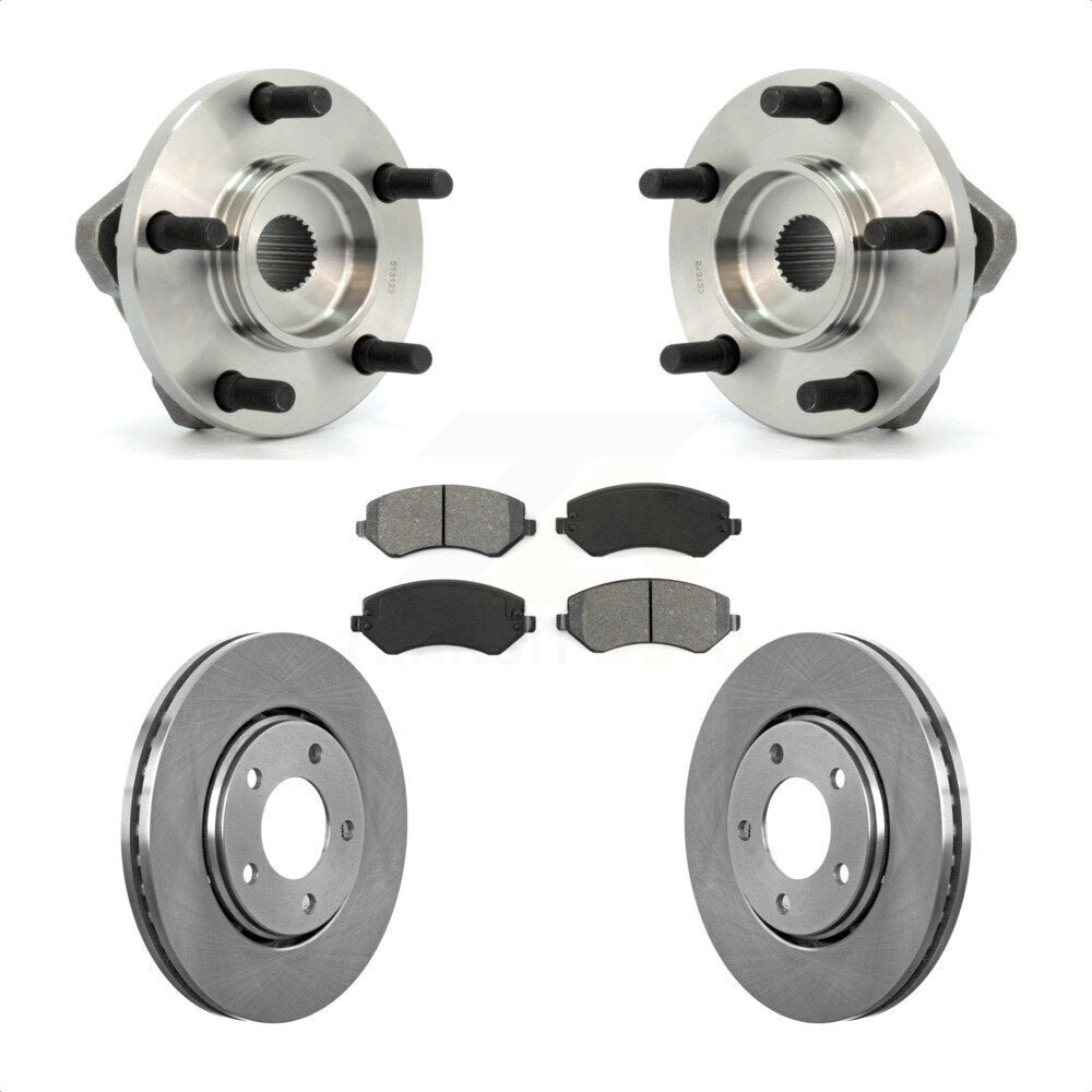 Kit de Rotor et plaquettes de frein, roulement de moyeu avant, pour Dodge caravane Grand Chrysler Town