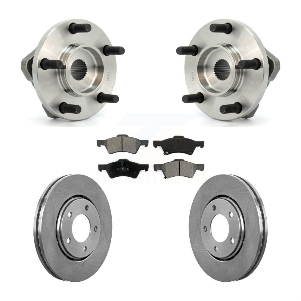 Kit de Rotor et plaquettes de frein à disque, roulement de moyeu avant, pour Dodge caravane Chrysler Voyage