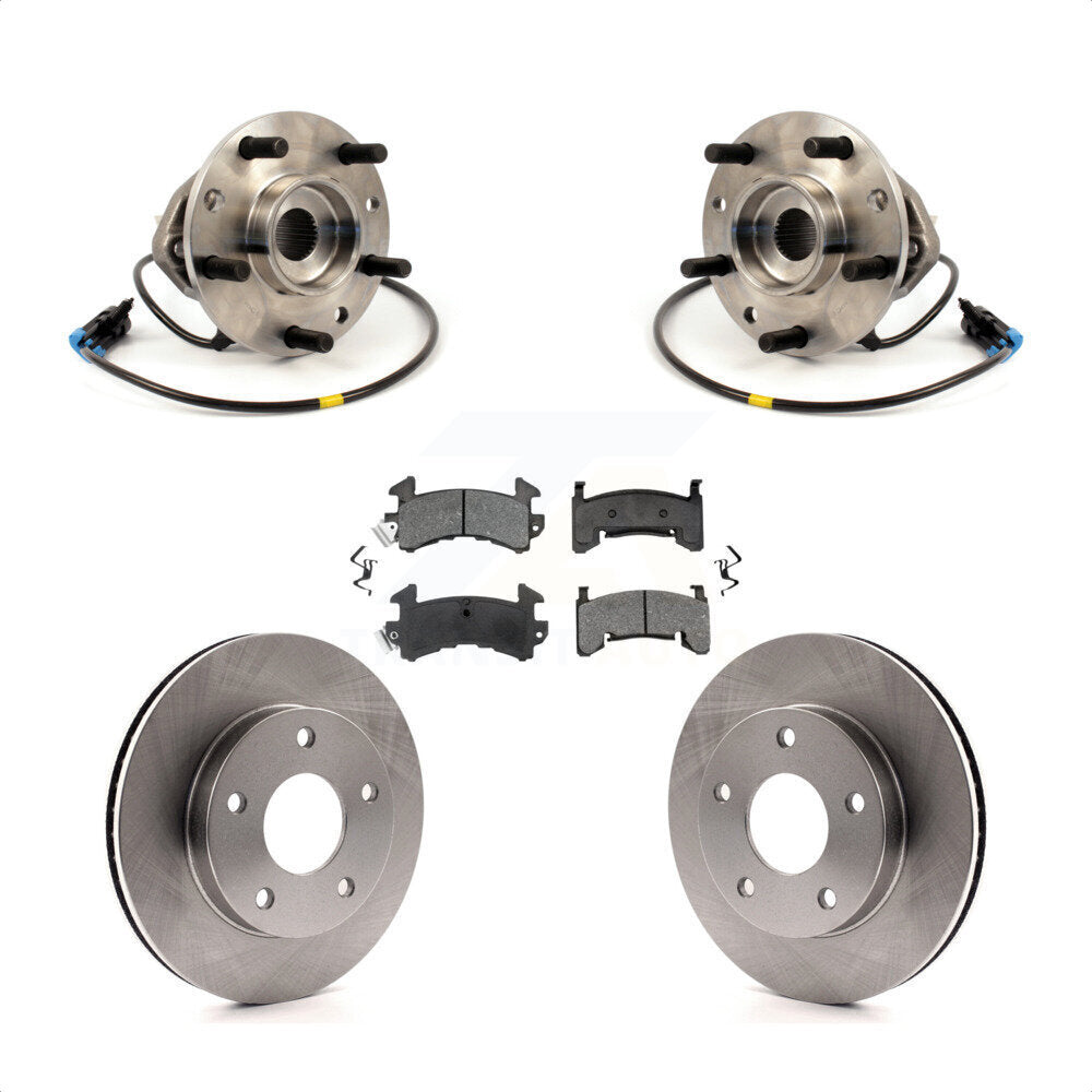 Kit de plaquettes de Rotor de frein à disque, roulement de moyeu avant, pour Chevrolet S10 GMC Sonoma 4W 1997