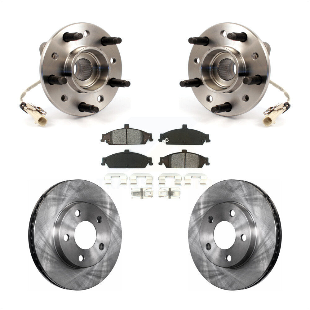Kit de plaquettes de Rotor de frein à disque, roulement de moyeu avant, pour Pontiac Grand Am Chevrolet Malib