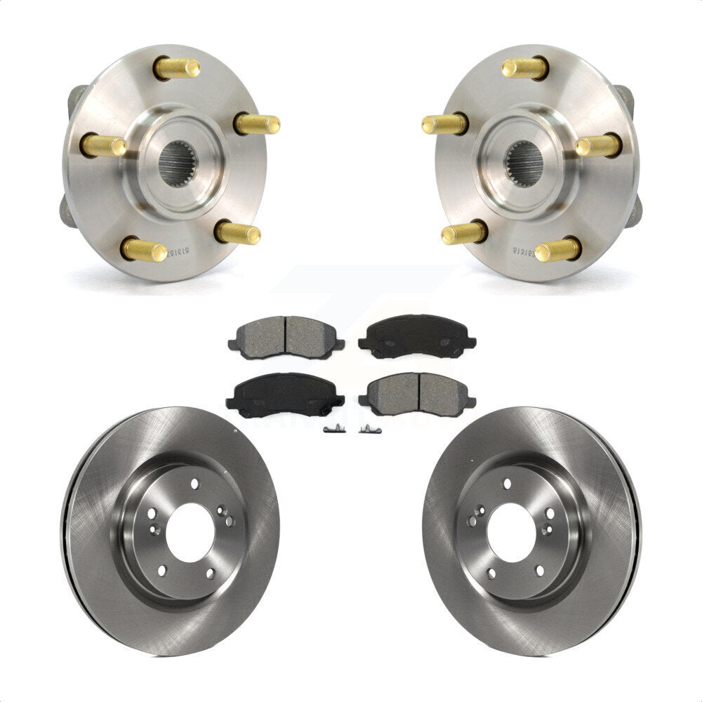 Kit de rotor et plaquettes de frein avec roulement de moyeu avant pour Mitsubishi Eclipse 2006 à 10 31 0