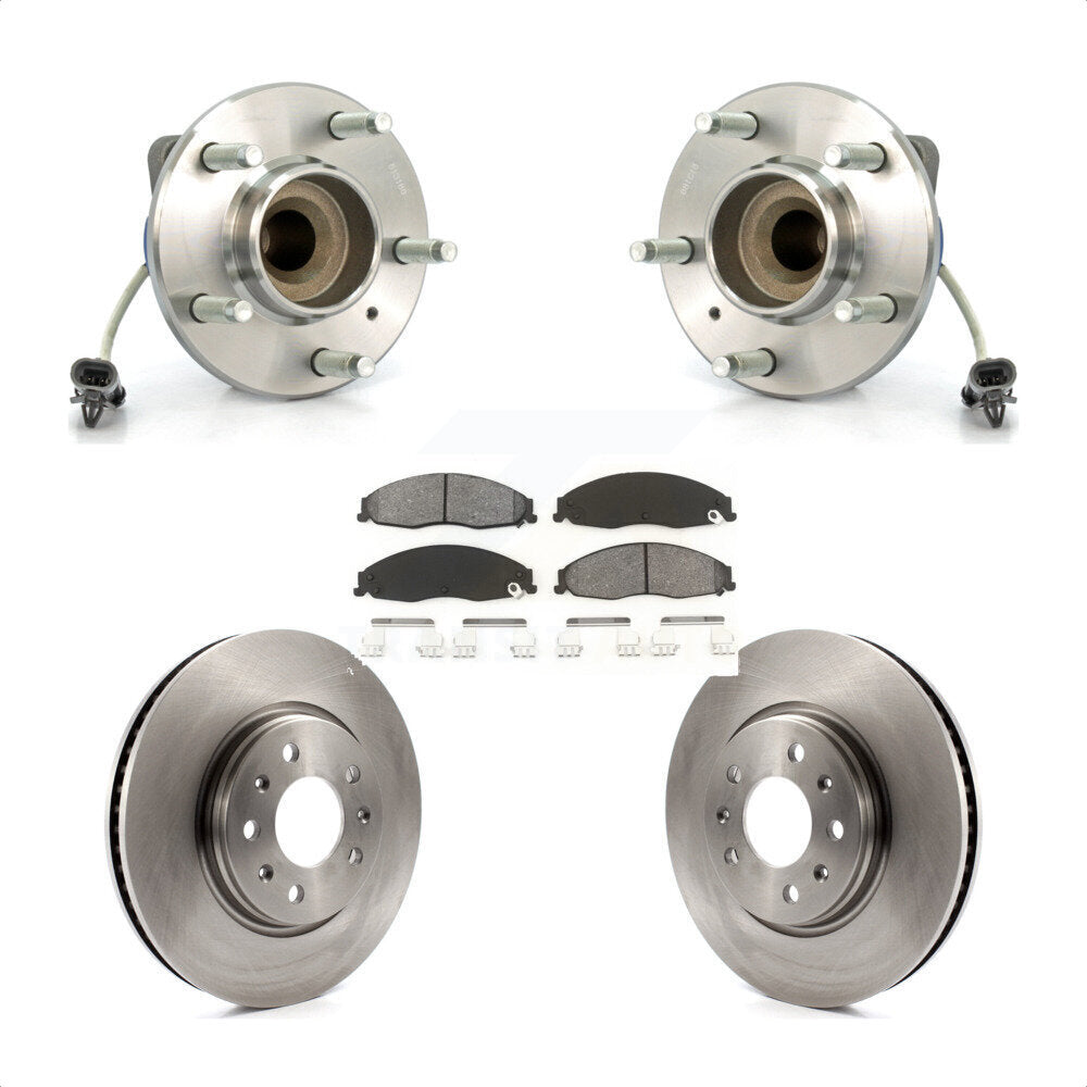 Kit de Rotor et de plaquettes de frein, roulement de moyeu avant, pour Cadillac CTS avec suspension Sport