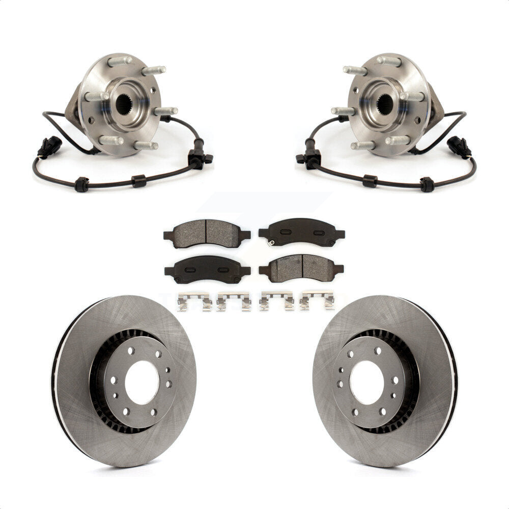 Kit de plaquettes de Rotor de frein, roulement de moyeu avant, pour Chevrolet Trailblazer GMC Envoy XL EX