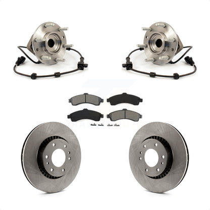 Kit de plaquettes de Rotor de frein, roulement de moyeu avant, pour Chevrolet GMC Trailblazer Envoy XL EX