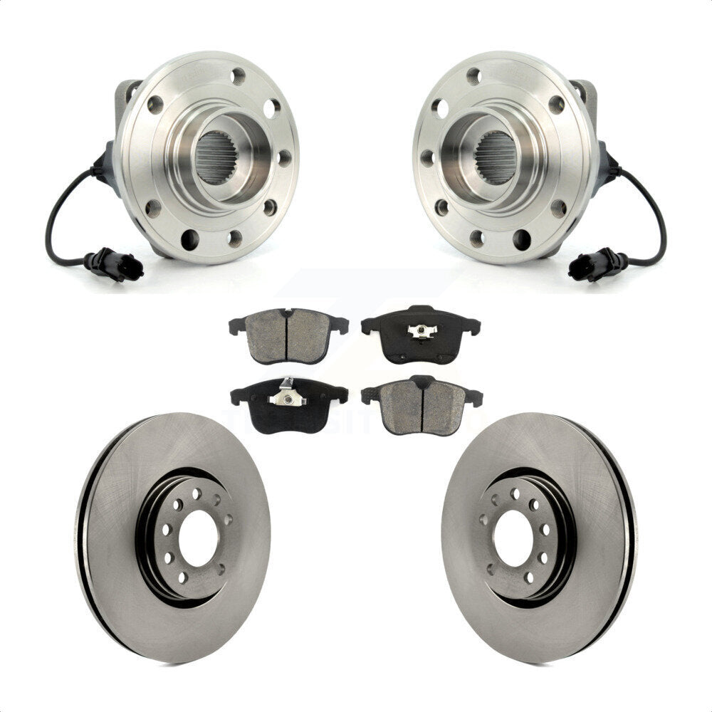 Kit de rotors et plaquettes de frein à disque d'assemblage de roulement de moyeu avant pour Saab 9-3