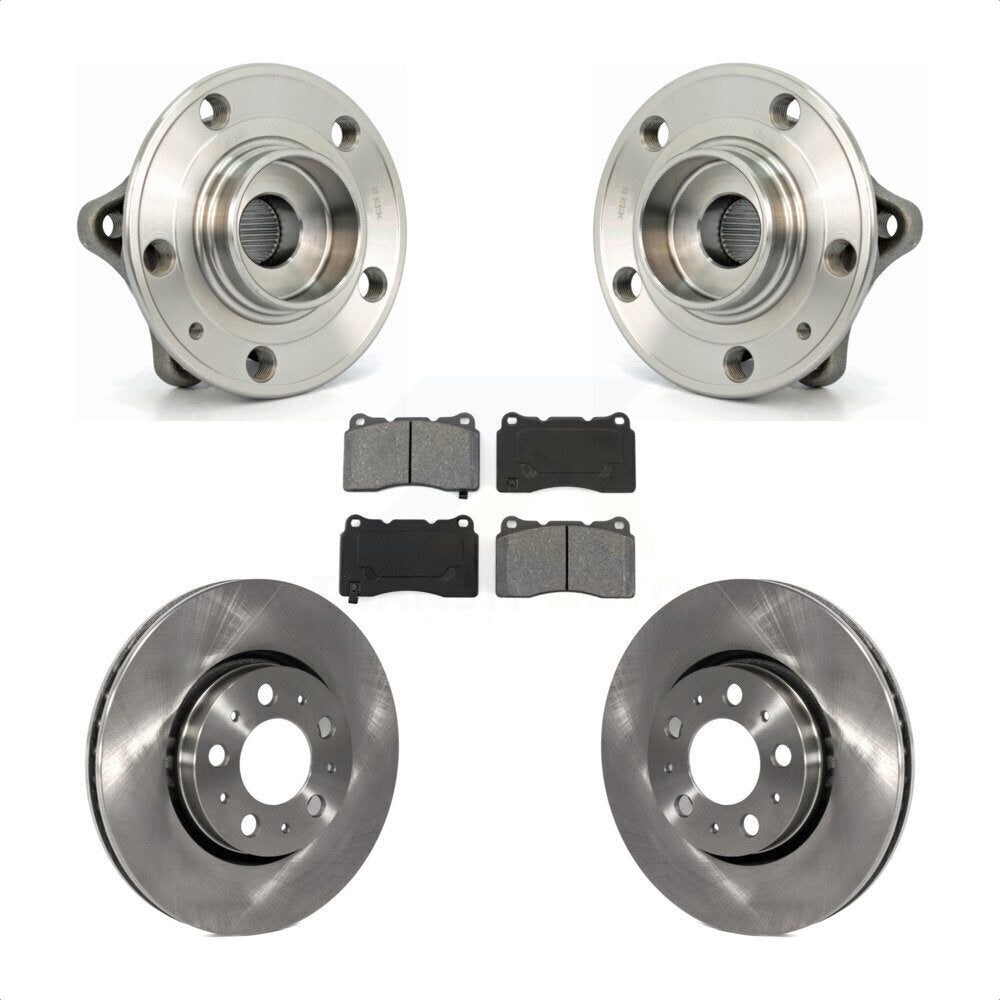 Ensemble de roulement de moyeu avant, Rotor de frein à disque et Kit de plaquettes pour Volvo V70 2005 – 2007