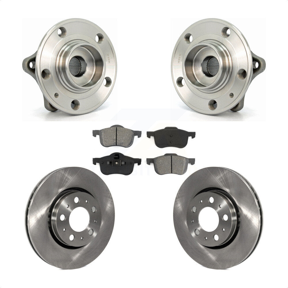 Ensemble de roulement de moyeu avant, Rotor de frein à disque et Kit de plaquettes pour Volvo S60 XC70 V70 S8