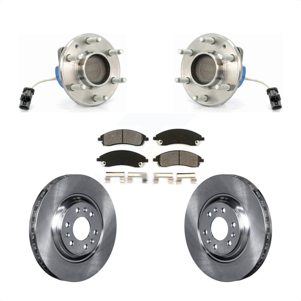 Kit de rotor et de plaquettes de frein, ensemble de roulements de moyeu avant, pour Cadillac SRX RW 2004 – 2009