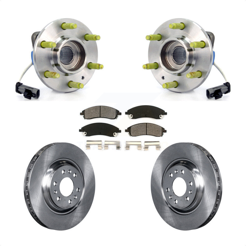 Kit de rotor et de plaquettes de frein, ensemble de roulements de moyeu avant, pour Cadillac SRX AW 2004 – 2009