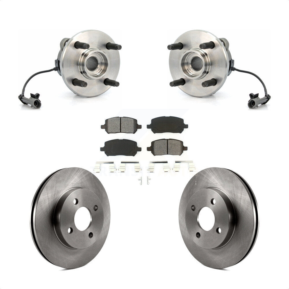 Kit de plaquettes de Rotor de frein, roulement de moyeu avant, pour Chevrolet Cobalt Pontiac G5 Saturn Io