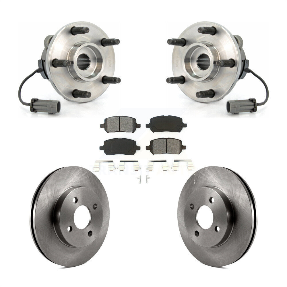 Ensemble de roulement de moyeu avant, Rotor de frein et Kit de plaquettes pour Saturn Ion Pontiac Pursui