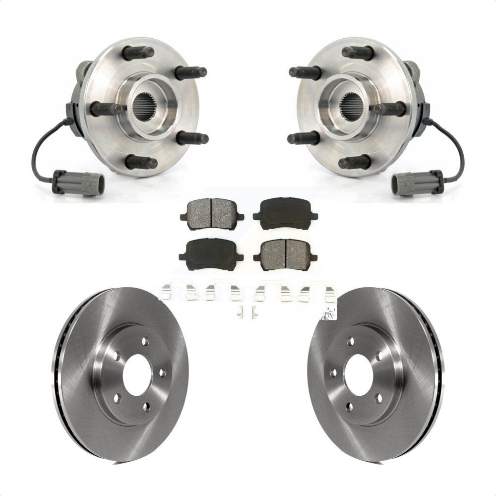 Ensemble de roulements de moyeu avant, Rotors et plaquettes de frein à disque, Kit pour Chevrolet HHR