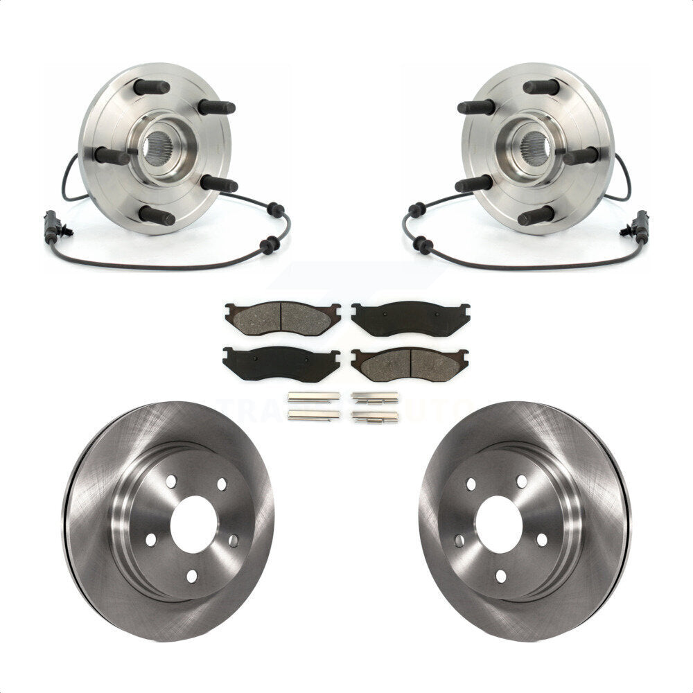 Kit de plaquettes de Rotor de frein à disque, ensemble de roulements de moyeu avant pour Dodge Durang 2004 – 2005