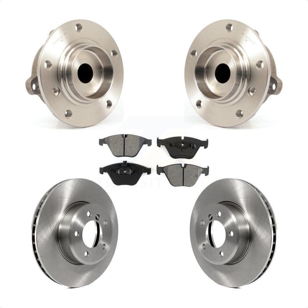 Ensemble de roulements de moyeu avant, Rotors et plaquettes de frein à disque, Kit pour BMW 530i 525i 528