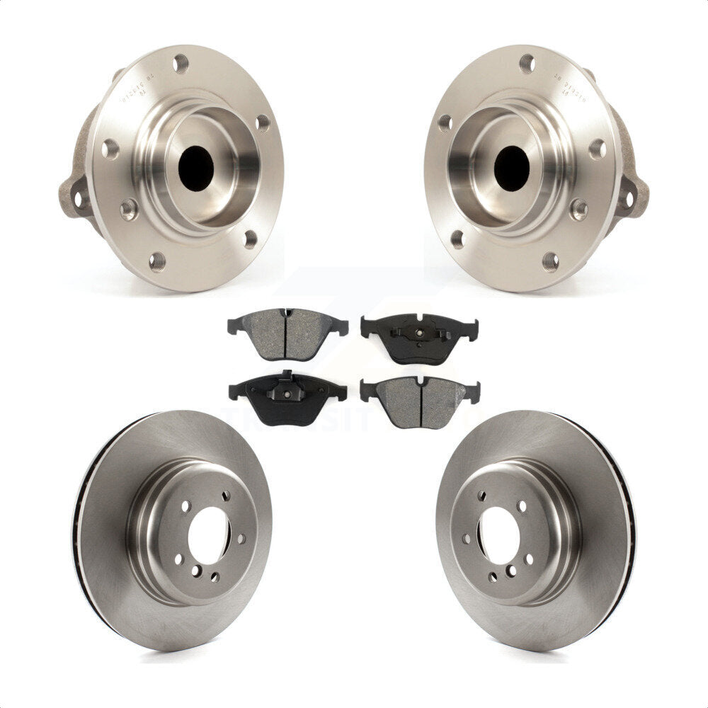 Kit de plaquettes de Rotor de frein, ensemble de roulements de moyeu avant, pour BMW 650i 645Ci 550i 545i 535