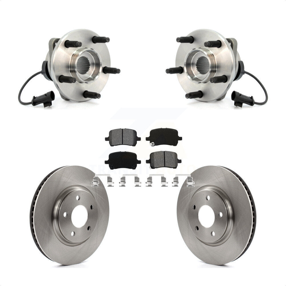 Kit de Rotor et de plaquettes de frein à disque, roulement de moyeu avant, pour Chevrolet Malibu HHR Pontiac G