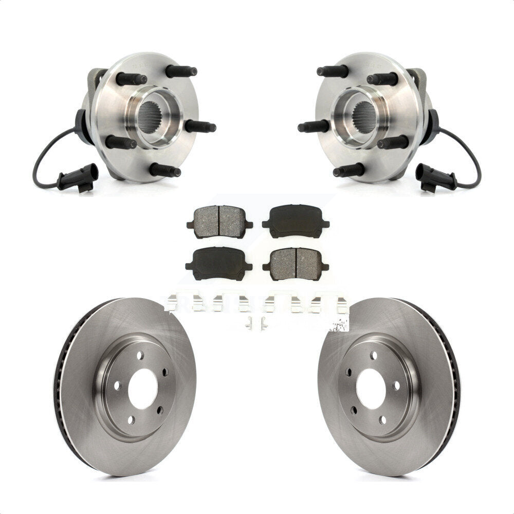 Kit de Rotor et de plaquettes de frein, roulement de moyeu avant, pour Chevrolet Malibu Pontiac G6 Satur